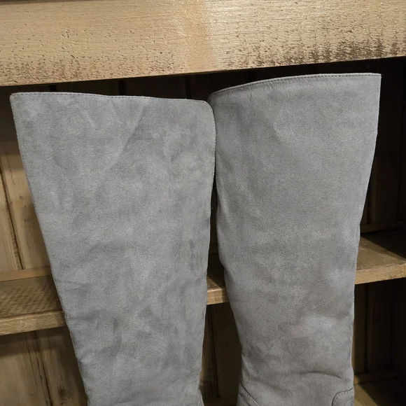 Kohls Tall Heeled Boots Gray Womens Size 7 - Picture 13 of 13